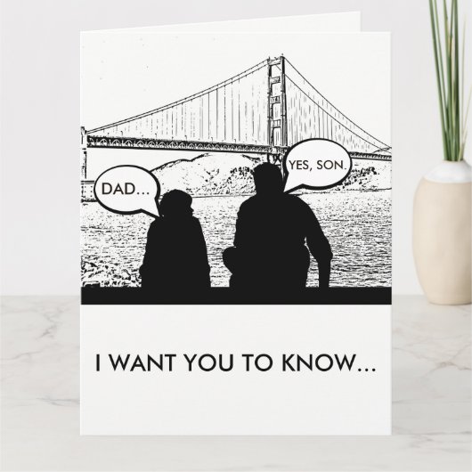 "U bent het Man": De Kaart van vaderdag (Voorkant)