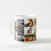 U bent het One 14 Photo Collage Wood Panel Koffiemok (Voorkant links)