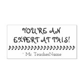 "U BENT HIER EEN DESKUNDIGE!" Rubberstempel (Afrduk)