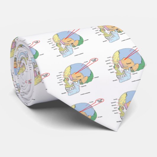 U bent hier (hersenstilstand anatomisch) stropdas (Opgerold)