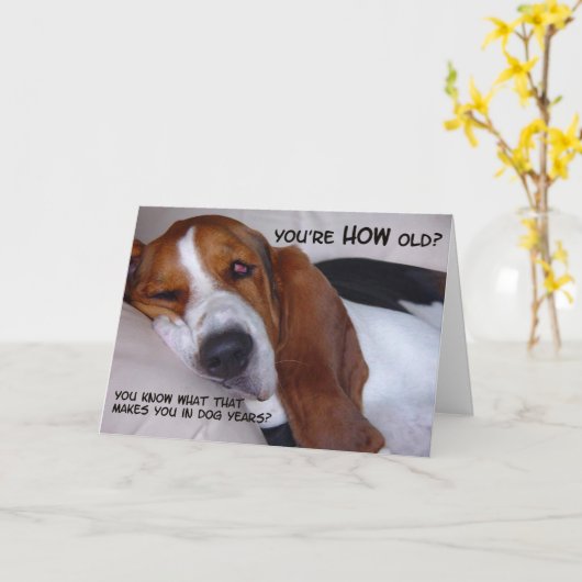 U bent hoe oud? kaart (Gele Bloem)