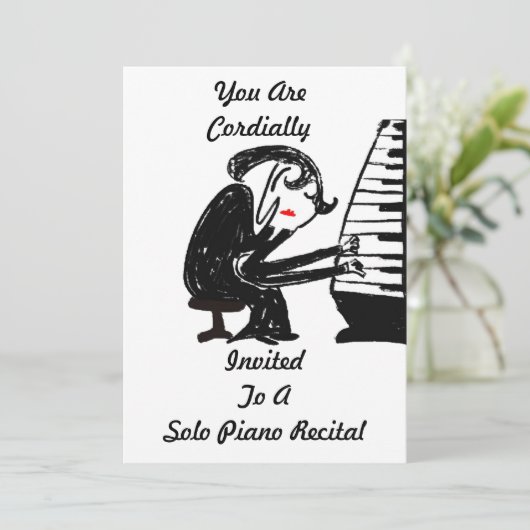 U bent in het algemeen uitgenodigd voor een Solo p Kaart (Staand voorkant)