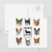 U bent in Land Corgi Briefkaart (Voorkant / Achterkant)