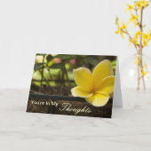 U bent in Mijn Gedachten Kaart (Gele Bloem)