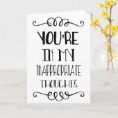 U bent in mijn Ongepaste Gedachten Kaart (Gele Bloem)