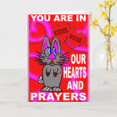 U bent in ons hart en in onze gebeden kaart (Gele Bloem)