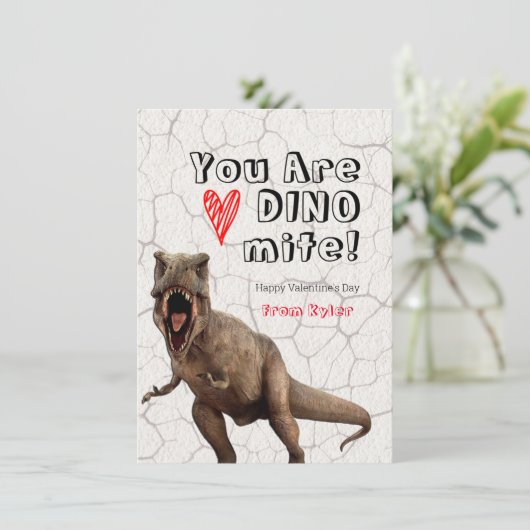 U bent Kaarten van DINOmite Classroom Valentijns (Staand voorkant)
