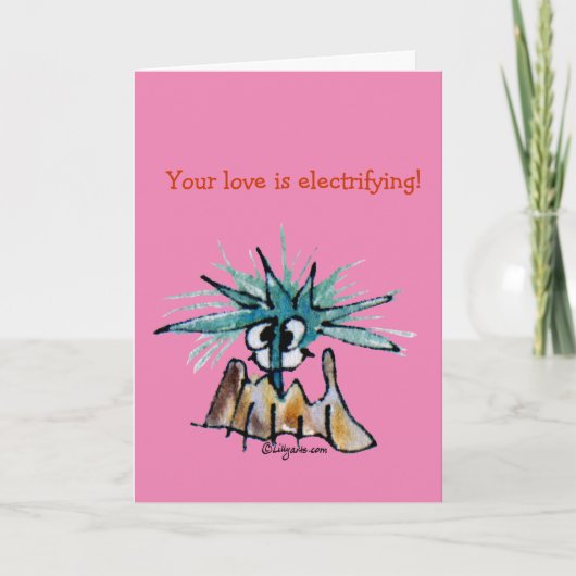 U bent Love is Electrifying Holiday Card Feestdagen Kaart (Voorkant)