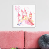 U bent Loved Palace Pink Cloud aanpasbaar Canvas Afdruk (Insitu (Woonkamer))