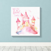 U bent Loved Palace Pink Cloud aanpasbaar Canvas Afdruk (Insitu (Houten vloer))
