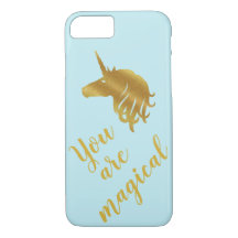U bent Magical Gold & Blue Hoesje