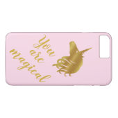 U bent Magisch Gold en Roze Hoesje (Achterkant (Horizontaal))