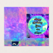 U bent Magische de kaartreeks van de Verjaardag va Kaart (Buitenkant ongevouwen)