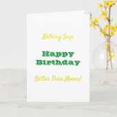 U bent me een Tenner verschuldigd Kaart (Gele Bloem)