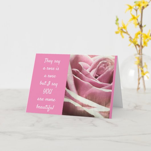 U BENT MEER BEAUTIEF DAN EEN ROOS LIEFDE KAART (Gele Bloem)