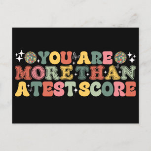 U bent meer dan een testscore feestdagenkaart