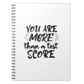 U BENT MEER DAN EEN TESTSCORE NOTITIEBOEK (Voorkant)