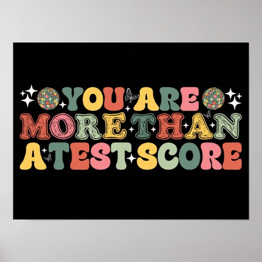 U bent meer dan een testscore poster (Voorkant)
