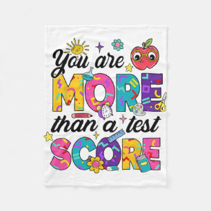 U bent meer dan een testscore van de leraar testda fleece deken