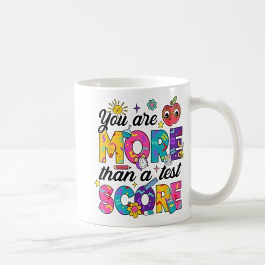 U bent meer dan een testscore van de leraar testda koffiemok (Rechts)