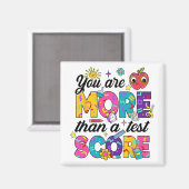 U bent meer dan een testscore van de leraar testda magneet (Voorkant / Achterkant)