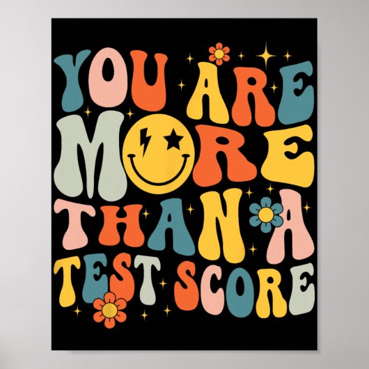 U bent meer dan een testscore van de leraar testda poster (Voorkant)
