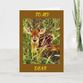 U BENT MIJ DIERBAAR "VERJAARDAG KAART" KAART (Voorkant)