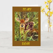 U BENT MIJ DIERBAAR "VERJAARDAG KAART" KAART (Gele Bloem)