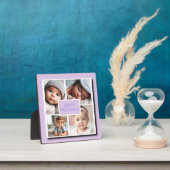 U bent mijn alles fotocollage, Lila plaquette Fotoplaat (Insitu)