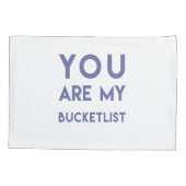 U bent mijn Bucketlist - Romantische citaat Kussen Kussensloop (Achterkant)