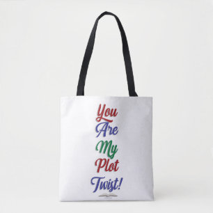 U bent mijn complot Twist Funny Reading Statement Tote Bag