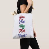 U bent mijn complot Twist Funny Reading Statement Tote Bag (Dichtbij)