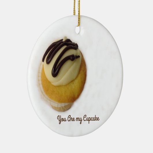 U bent mijn Cupcake-keramische versiering Keramisch Ornament (Rechts)