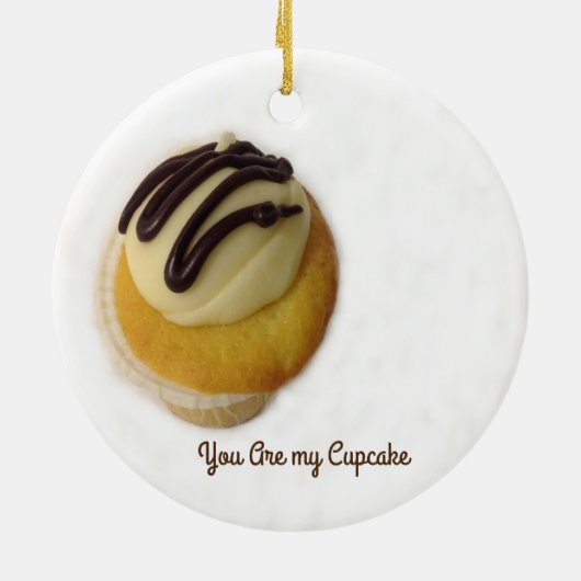 U bent mijn Cupcake-keramische versiering Keramisch Ornament (Achterkant)