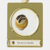 U bent mijn Cupcake-keramische versiering Verguld Banner Ornament (Voorkant)