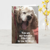 U BENT MIJN FAVORIETE *PERSOON IN DE WERELD" KAART (Gele Bloem)
