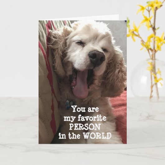U BENT MIJN FAVORIETE *PERSOON IN DE WERELD" KAART (Gele Bloem)