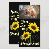 U bent mijn Foto van de Zonneschijn Feestdagenkaart (Voorkant / Achterkant)