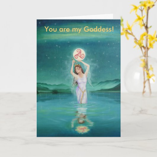 U bent mijn Godin! Kaart (Gele Bloem)