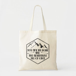U bent mijn huis en het avontuur allen één keer tote bag