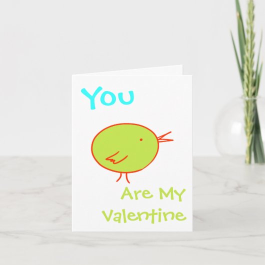 U bent Mijn Kaart van de Vogel van Valentijn (Voorkant)