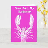 U bent mijn kleine, roze Valentijnsdag Kaart (Gele Bloem)