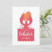U bent Mijn Lobster Valentijn sinaasappel Kaart (Staand voorkant)