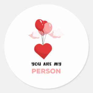 U bent mijn persoon ronde sticker