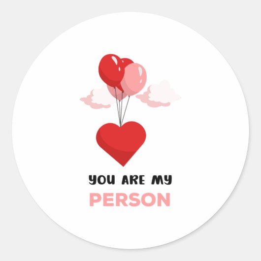 U bent mijn persoon ronde sticker (Voorkant)