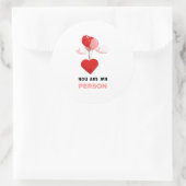 U bent mijn persoon ronde sticker (Tas)
