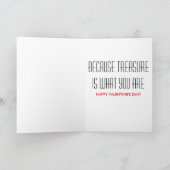 U bent Mijn Schat Valentijn Feestdagen Kaart (Binnen)