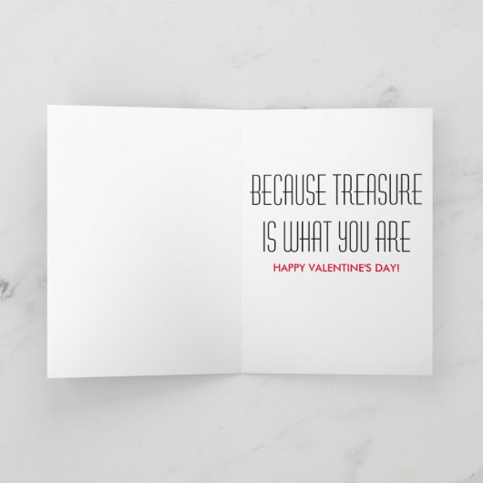 U bent Mijn Schat Valentijn Feestdagen Kaart (Binnen)