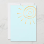 U bent mijn Sonshine-baby shower Kaart (Achterkant)