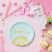 U bent mijn Sonshine-baby shower Papieren Bordje (Feest)